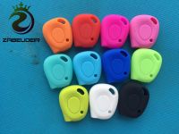 【YY】New 1 Buttons Silicone Key Case Fit For Renault Megane Clio Scenic 1BN IR Remote Fob Cover Protector Shell Blank Car Accessories