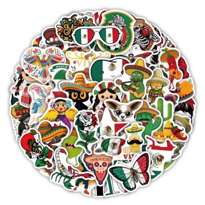 ஐ☎☫ 50/60/100/120Pcs Mexican Style Food Graffiti Sticker Suitcase Notebook Refrigerator Stationery Box Water Cup Helmet Wholesale