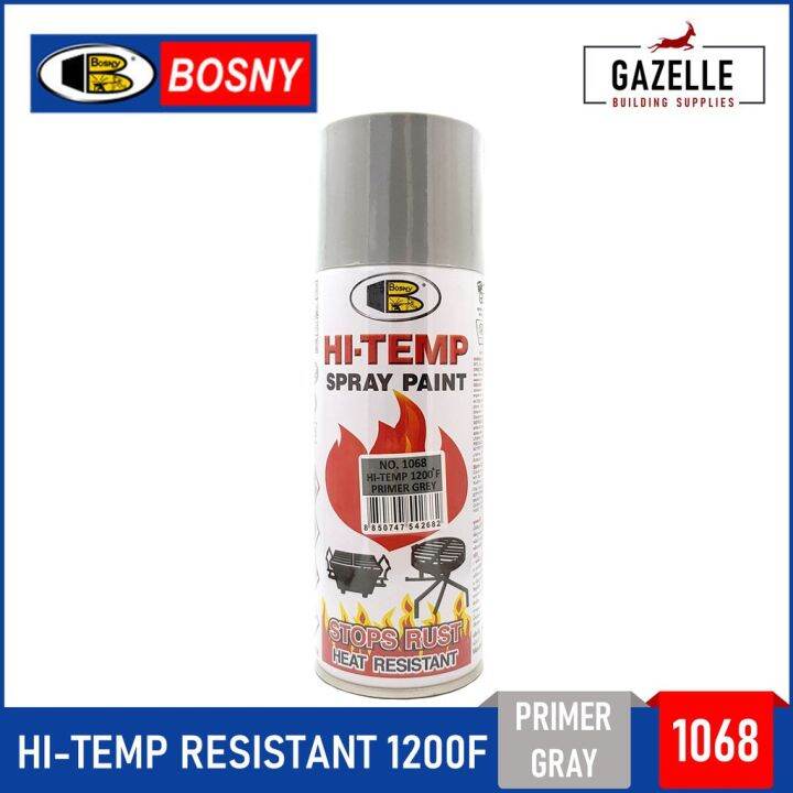 Bosny Hi Temp High Temperature Resistant 1200F Spray Paint 1068