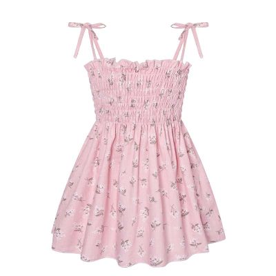 2023 Summer New Arrival Girls Fashion Daisy Dress Kids Backless Dresses Baby Costumes Outfits Beach Clothing For Girl Baby