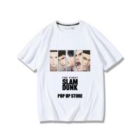Anime Cotton Men T Shirt Slam Dunk Luxury Tops Summer Clothing Fashion Basketball Tee Oversized Short Sleeve Free Shiping