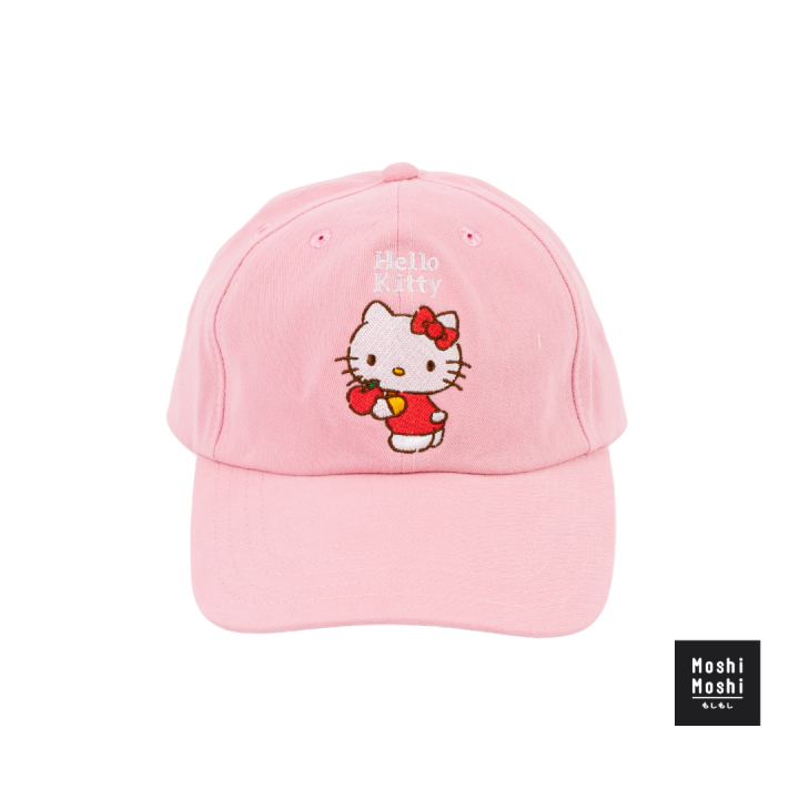moshi-moshi-หมวกลายปัก-หมวกแก๊ป-หมวกเบสบอล-ลาย-hello-kitty-ลิขสิทธิ์แท้จาก-sanrio-รุ่น-6100002203-2204