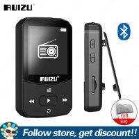 RUIZU เครื่องเล่น X52บลูทูธ MP3,เครื่องเล่นเพลงหน้าจอสี TFT 1.5นิ้วพร้อมคลิป8GB 16GB ความจำในตัวเครื่องเล่นวิดีโอเสียงมัลติฟังก์ชั่นรองรับวิทยุ FM บันทึกวิดีโอนับก้าวการ์ดขยายได้สูงสุด128GB