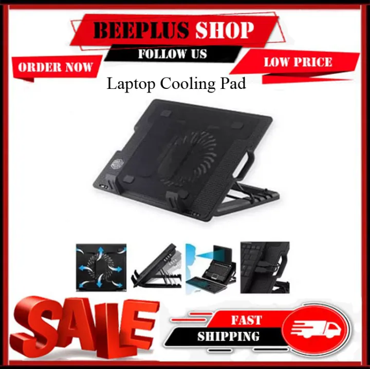 Beeplus Shop Laptop Cooling Pad/ Large Fans Tilt 1517 Inch Laptop