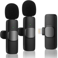 Wireless Lavalier Microphone for Android Plug-Play Wireless Mic for Recording Live Stream Noise Reduction Auto-Sync