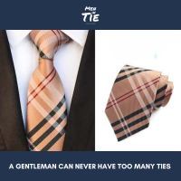 Men in Tie เนคไทแบบผูกเองขนาด 8cm รุ่น Creamy Check