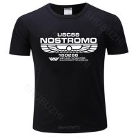 Men Black Cotton Tshirt Alien Classic Nostromo Crew Member T Sulaco M41A Pulse Rifle Movie Film Man Tshirt Euro