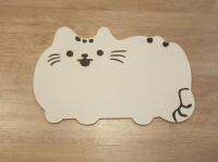 พรมหินเช็ดเท้าญี่ปุ่นลายแมว 300*450 mm - สีขาว Cat Shape Diatomite Bath Mat - White