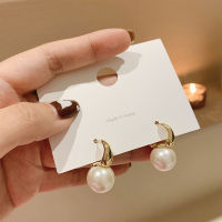 2021New Simple Celebrity Style Gold Pearl Drop Earrings For Woman 2021 Korean Fashion Jewelry Wedding Girls Sweet Accessories