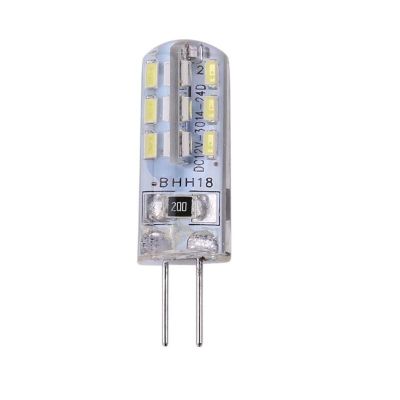 【✲High Quality✲】 yanjina85828158 G4โคมไฟ Led หลอดไฟ Led 2W Dc 12V 24 Smd3014 110lm Led สีขาวซิลิโคนข้าวโพดหลอดไฟฮาโลเจนไฟสำหรับกลางแจ้งในร่มห้องนั่งเล่น