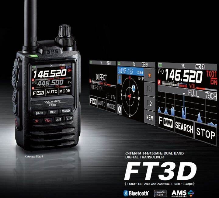 Yaesu FT3DR HT Dual Band Ori Baru Digital Analog Radio FT3 FT3DR