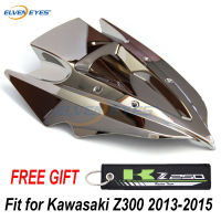 แผ่นกันลมมอเตอร์ไซค์ Kawasaki,อุปกรณ์เสริมสำหรับ Kawasaki Z300 2013-2015 2014แผ่นกันลมหน้ากระจกบังลม Z300 13 14 15