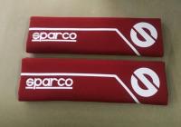 ปลอกผ้าคลองเข็มขัดนิรภัย SPARCO สีแดง