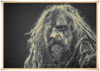 Vintage Retro Rob Zombie Rock Band กีตาร์เพลง Matte กระดาษคราฟท์โปสเตอร์สติ๊กเกอร์ติดผนัง Home Decora Part 2 30*21ซม.