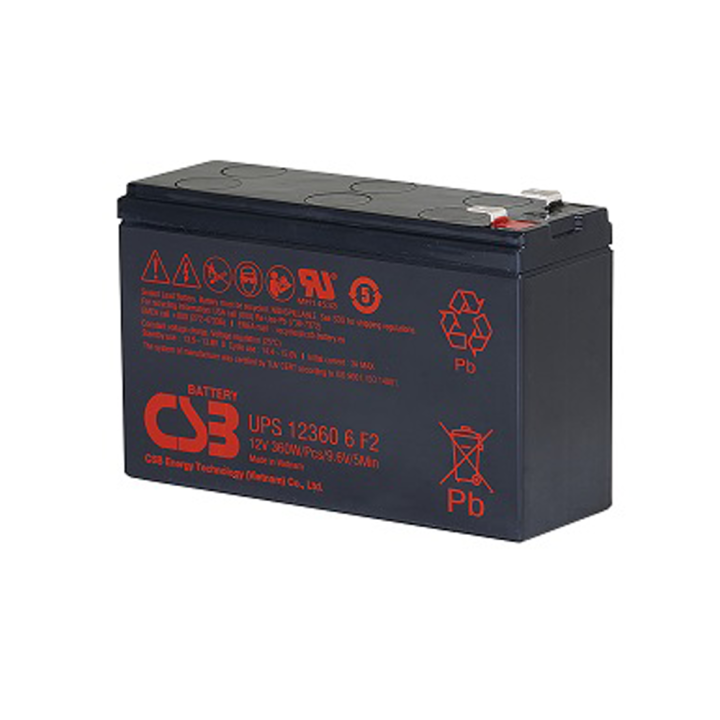 csb-battery-ups123606-12v-60w-แบตเตอรี่-agm-สำหรับ-ups-และใช้งานทั่วไป-ของแท้-ประกันศูนย์-2ปี