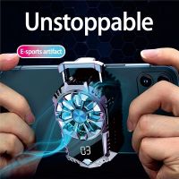 ◆◎◙ Aluminum Alloy Mobile Phone Radiator Lightweight Type-c Game Cooler Heat Dissipation Fast Cooling Game Handle Cooling Fan Rgb