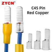 C45 Pin Terminal Cold Pressing Copper Nose 1.5-35mm² DZ47 Air Switch Pressure Line Connection Cable Wire Lug Insert