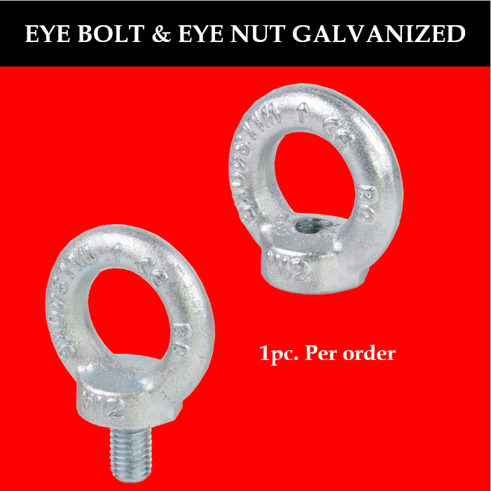 Toyu Eye Bolt & Eye Nut Galvanized 6mm14mm 1pc. per order Lazada PH