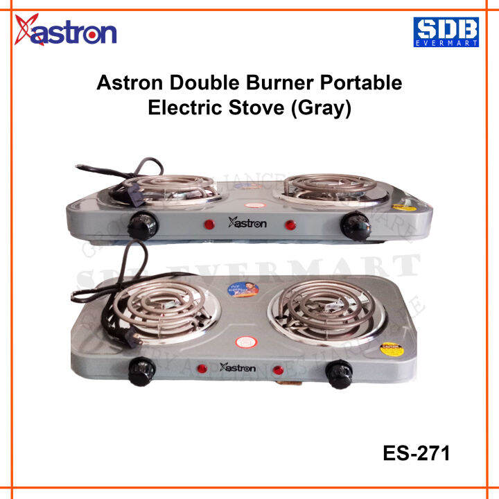 AstronDouble Burner Portable Electric Stove (ES271) Lazada PH