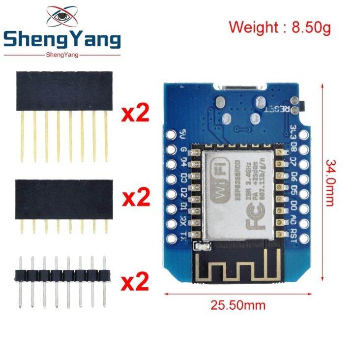 wemos-d1-mini-pro-v3-0-nodemcu-4mb-16mb-bytes-lua-wifi-internet-of-things-development-board-based-esp8266-ch340g-nodemcu-v2