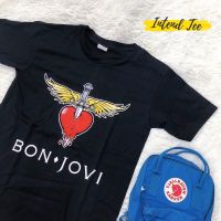 เสื้อวง Bonjovi พิมพ์ หน้า-หลัง ผ้าฝ้ายแท้S-5XL