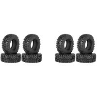 8PCS 90mm 1.9 Rubber Tire Wheel Tyres for 1/10 RC Crawler Car Traxxas TRX4 RC4WD D90 Axial SCX10 II III Redcat MST