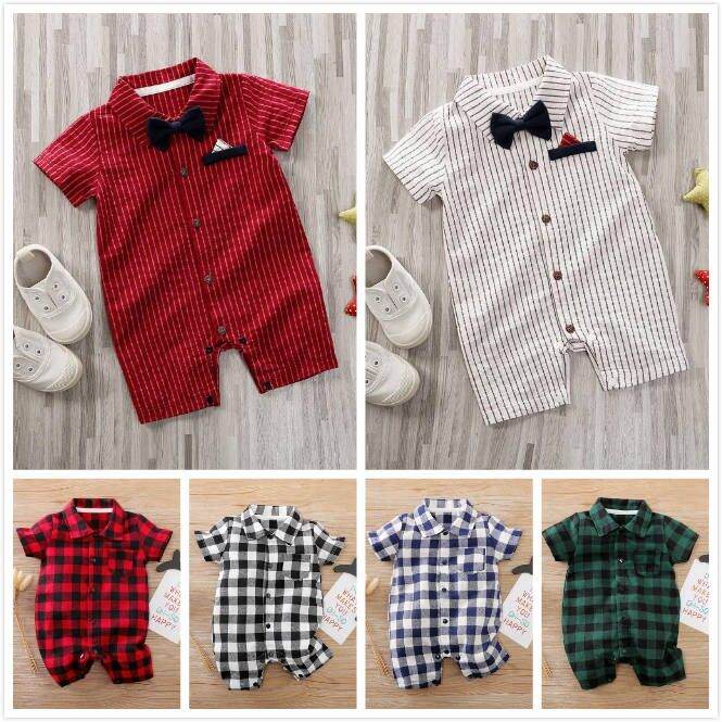 baby-romper-gentlemen-newborn-jumpsuit-summer-baju-bayi-rompers-clothes-short-sleeve-clothing-boys-bodysuit