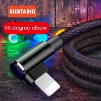 yqcx001 sell well - / Suntaiho 90 Degree USB Cable for iPhone XS Max XR X 6s 7 8 plus 2A Fast Charging Cable for Lighting iPad USB Charger Data Cable