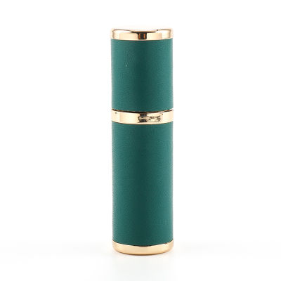5ml With Ultral Fine Mist Luxury Gift Container For Man Leather Refillable Cologne Atomizer For Travel