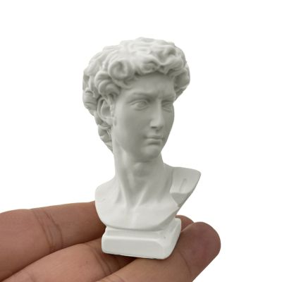 【CC】☁﹍  Miniature Greek Mythology Figurine Gypsum David Statue Aphrodite/Apollo/Sona/Venus/Athena Sculpture