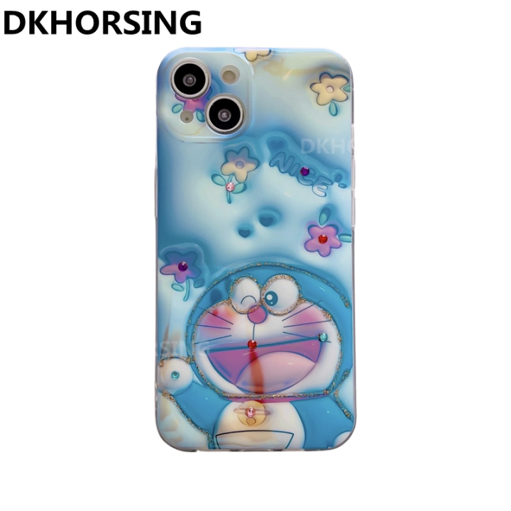 dkhorsing-เคสโทรศัพท์รูปการ์ตูน3d-ใหม่สำหรับ-oppo-a78-4g-a78-nfc-a58-4g-a58-nfc-a98-5g-น่ารักลายโดราเอมอนเคส-oppo-a58-4g-2023-blu-ray-rhinestone-ซิลิโคนนิ่ม-oppoa78-nfc