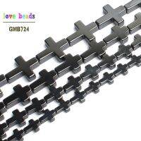 หินเฮอร์มาไทต์ธรรมชาติ Cross หลวมสำหรับเครื่องประดับสร้อยข้อมือทำ Diy 15 6x 8/8x1 0/10x1 4/14x17mm