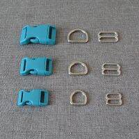 【cw】 1 Set/Lot 15mm 20mm 25mm Plastic Buckle Metal D Webbing Straps Slider Dog Collar Hardware Harness Accessory