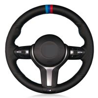 Car Steering Wheel Cover Black Artificial Leather For BMW M Sport F30 F31 F34 F10 F11 F07 X1 X2 X3 F25 F32 F33 F36 F48 F39