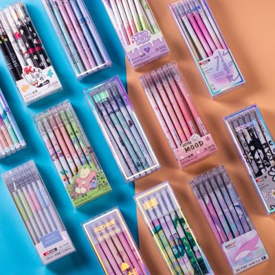 [COD] gel pen student full needle cute cartoon fashion 0.38/0.35 black wholesale