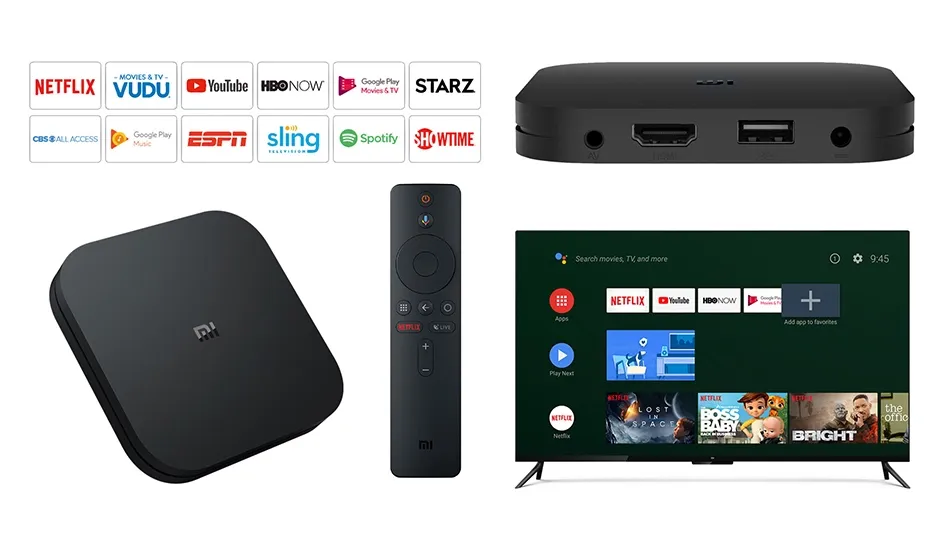 Mi Box S Xiaomi Original - 4K Ultra HD Android TV with Google