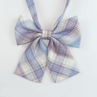 YEW Female Collar Bow Checkered Sailor Style Bow Tie Bow Accessories School Uniform Lovely For Women JK Japanese