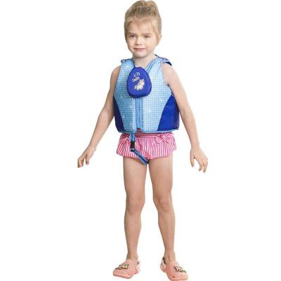 Megarticoเสื้อกั๊กว่ายน้ำสำหรับเด็ก,เสื้อชูชีพลายการ์ตูนยูนิคอร์นสายรัดนิรภัยปรับได้สำหรับเด็กผู้หญิงหัดว่ายน้ำ