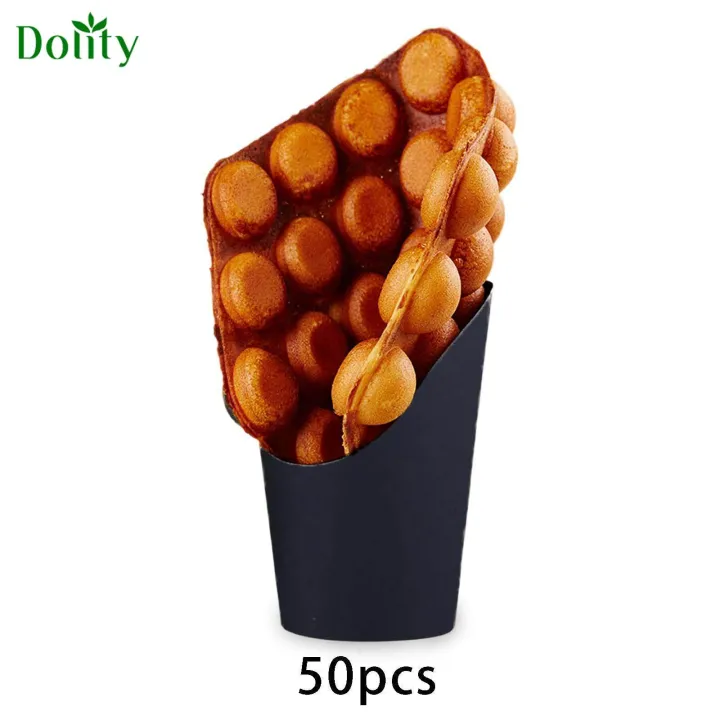 Dolity Ice Cream Cup Kraft Paper Cups Holder for Baking Store