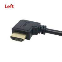 Hdmi 90องศาขึ้นลงทำมุมด้านขวา19P 1.4ตัวผู้ตัวเมียสายพ่วงที่มีรูสกรูสามารถล็อคแผงยึดสายเคเบิลได้