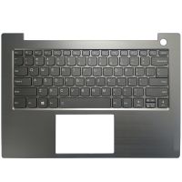 NEW For Lenovo ThinkBook 14 IIL IWL IML 14-IIL 14-IWL 14-IML 4FLVATALV20 US laptop keyboard with palmrest upper backlight