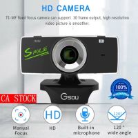 ? ?โปรโมชั่น? เว็บแคม Webcam USB 2.0กล้องเว็บแคมFull HDพร้อมไมโครโฟนCamสำหรับMacแล็ปท็อปคอมพิวเตอร์วิดีโอสดสตรีมมิ่ง ราคาถูก???? ขายดี cam logitech jib แนะนำ