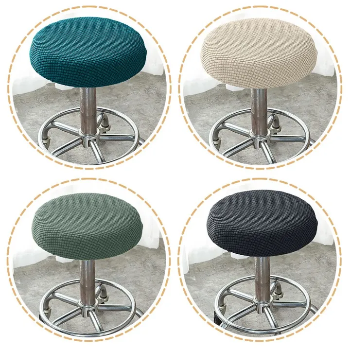 Invader Comfortable Thickened, Bar Stool Chair Covers Round