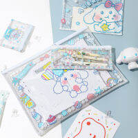 Blue Bubble Dog A4 File Bag A5 Bill Storage Bag B6 Pencil Case Mini Grid Positive Bag Gl22-848