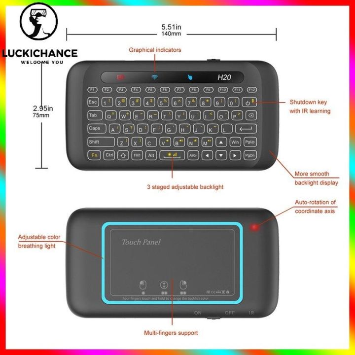 h20-touch-double-sided-mini-wireless-keyboard-full-screen-touchpad-backlight
