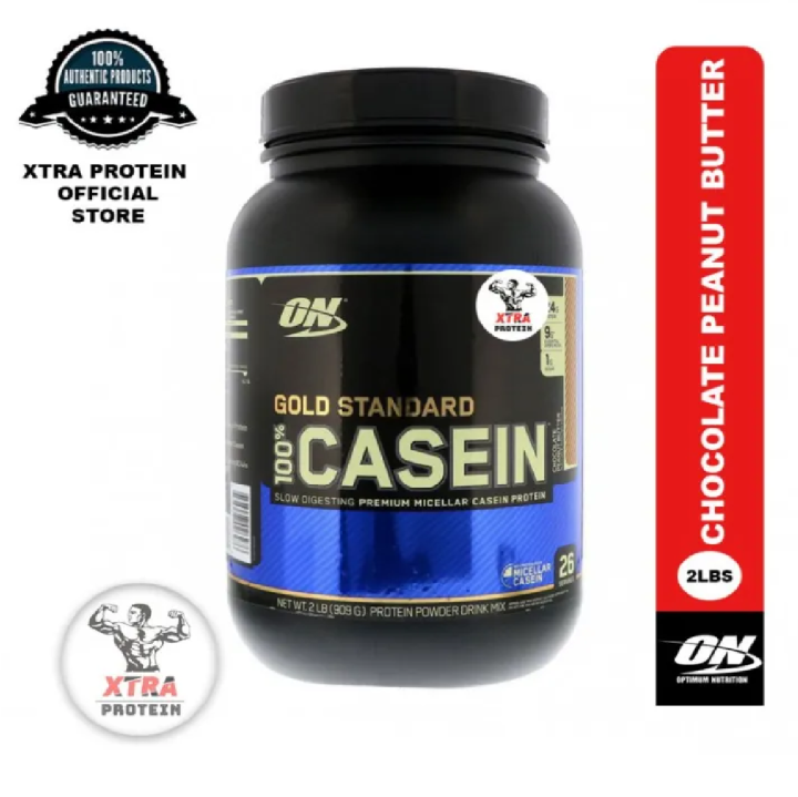 Optimum Nutrition Gold Standard 100% Casein (2 lbs) Chocolate Peanut ...