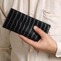 Fashion Stone Pattern PU Long Wallet for Men