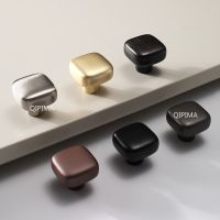 Wardrobe Dresser Cupboard Cabinet Door Drawer Shoe Box Pulls Knobs Brass Furniture Handles Modern Nordic Square