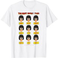 Bobs Burgers Many Mood Adult T-Shirt Tops Fashion Men