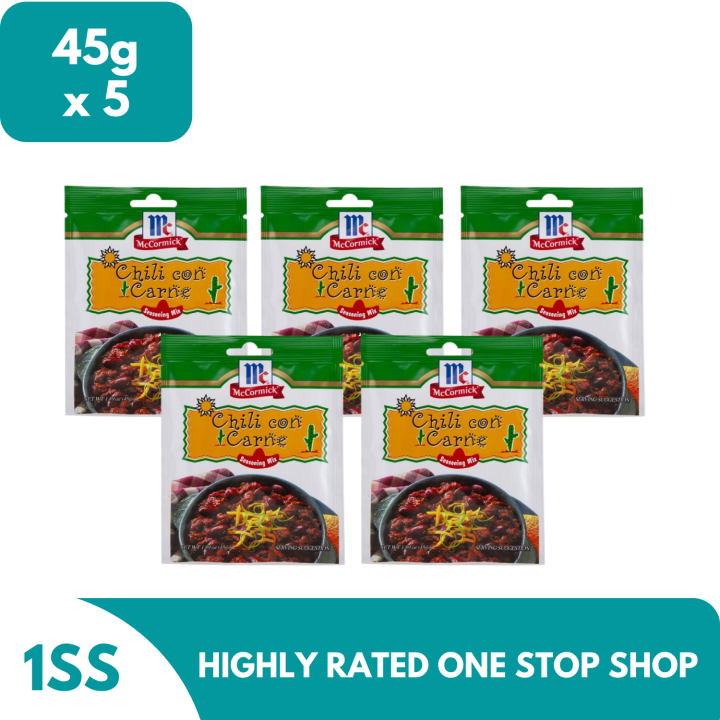 McCormick Chili con Carne Seasoning Mix 45g x 5 Lazada PH